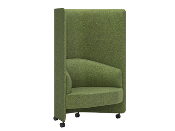 IN OUT OFFICE SF2251 - Upholstered fabric armchair high-back by Andreu World - view 3